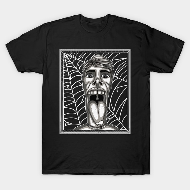 Spider Web Screaming Face T-Shirt by The Craft ACE